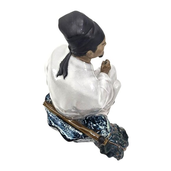 Chinese Scholar of Medicine Figurine Mudman Ceramic Statue Li Shizhen JE391 - Picture 11 of 12